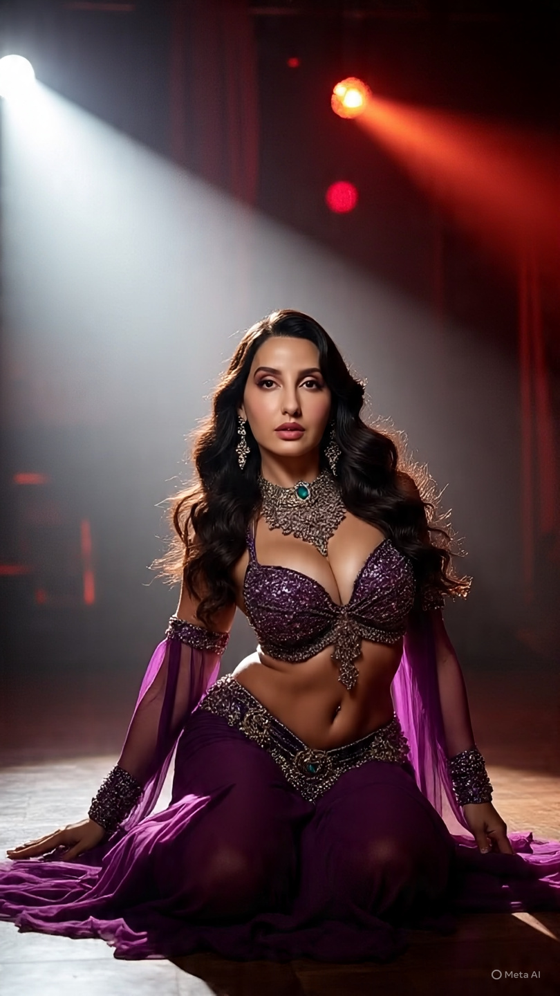 nora fatehi seated gracefully on the floor (2)